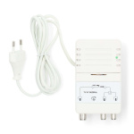 Nedis CATV Förstärkare | Förstärkning: 25 dB | 47 - 694 MHz | Antal utgångar: 2 | Förstärkningskontroll | Vit