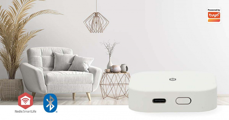 Nedis SmartLife Gateway | Bluetooth® / Zigbee 3.0 | 50 Enheter | USB ström | Android™ / IOS | Vit
