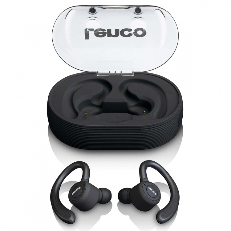 Lenco Sport IPX5 TWS Bluetooth® hörlurar Svart