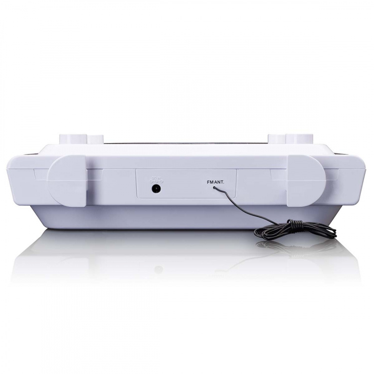 Lenco Köksklockradio med CD Bluetooth® och fjärrkontroll Vit