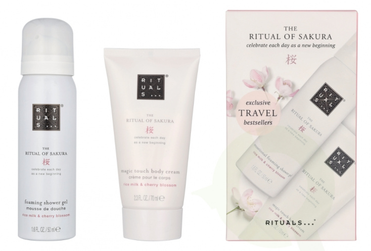 Rituals Sakura Mini Travel Set 120 ml Shower Gel 50ml/Body Cream 70ml
