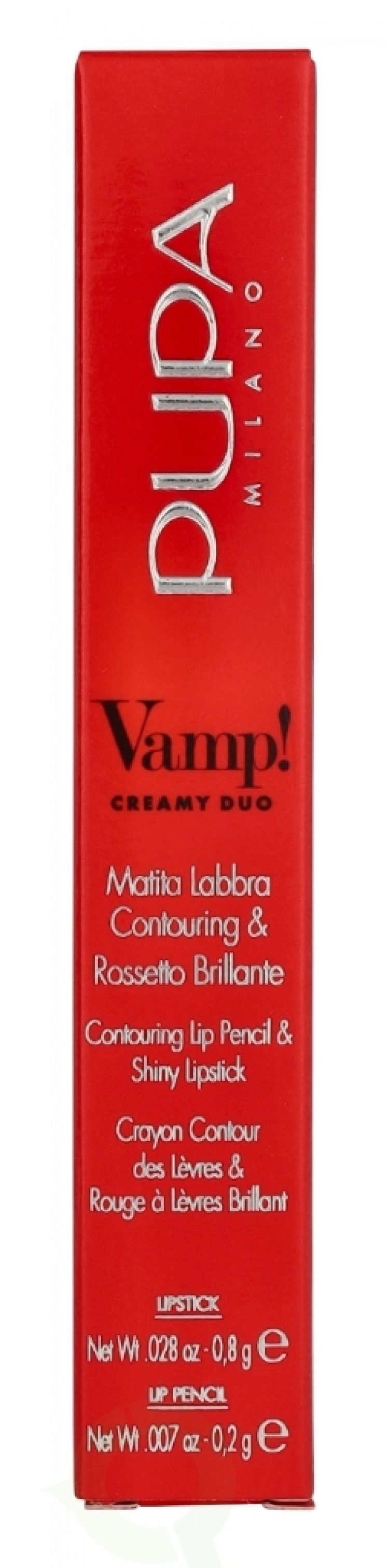 Pupa Milano Pupa Vamp! Creamy Duo Lip Pencil 1 g #006 Deep Rose / Lipstick 0,8g / Pencil 0,2g