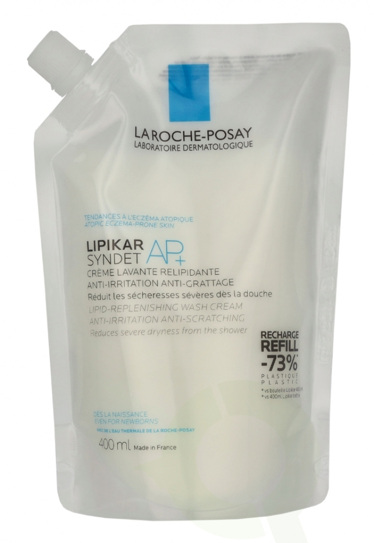 La Roche LRP Lipikar Syndet AP+ Lipid-Repl. Wash Cream - Refill 400 ml