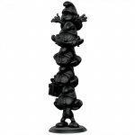 Plastoy Smurfarna Resin Staty Smurfarna Kolonn Black Edition 50 cm