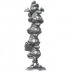 Plastoy Smurfarna Resin Staty Smurfarna Kolonn Silver Begränsad Upplaga 50 cm