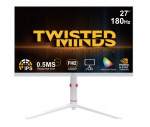 Twisted Minds Arctic Pro Series 27 FHD - 180HZ 0,5MS Snabb IPS HDMI 2.1-spelmonitor - Vit