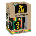 Pyramid International BOB MARLEY MUGG & SOCK SET - UK storlek 3-8 / EU storlek 36-41
