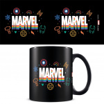 Pyramid International MARVEL PRIDE (LOGOTYP REGNBÅGE) SVART MUGG