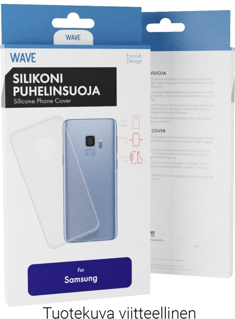 Wave silikonskydd, Samsung Galaxy A70, transparent