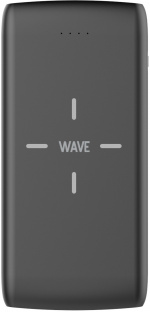 Wave QiPower reservkraftaggregat, 10 000 mAh, svart Wave QiPower reservkraftaggregat, 10 000 mAh, svart