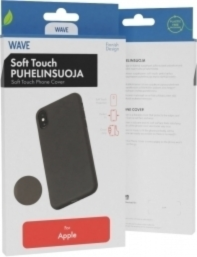 Wave Soft Touch Telefonskal, Apple iPhone 11 Pro Max, svart Wave Soft Touch Telefonskal, Apple iPhone 11 Pro Max, svart