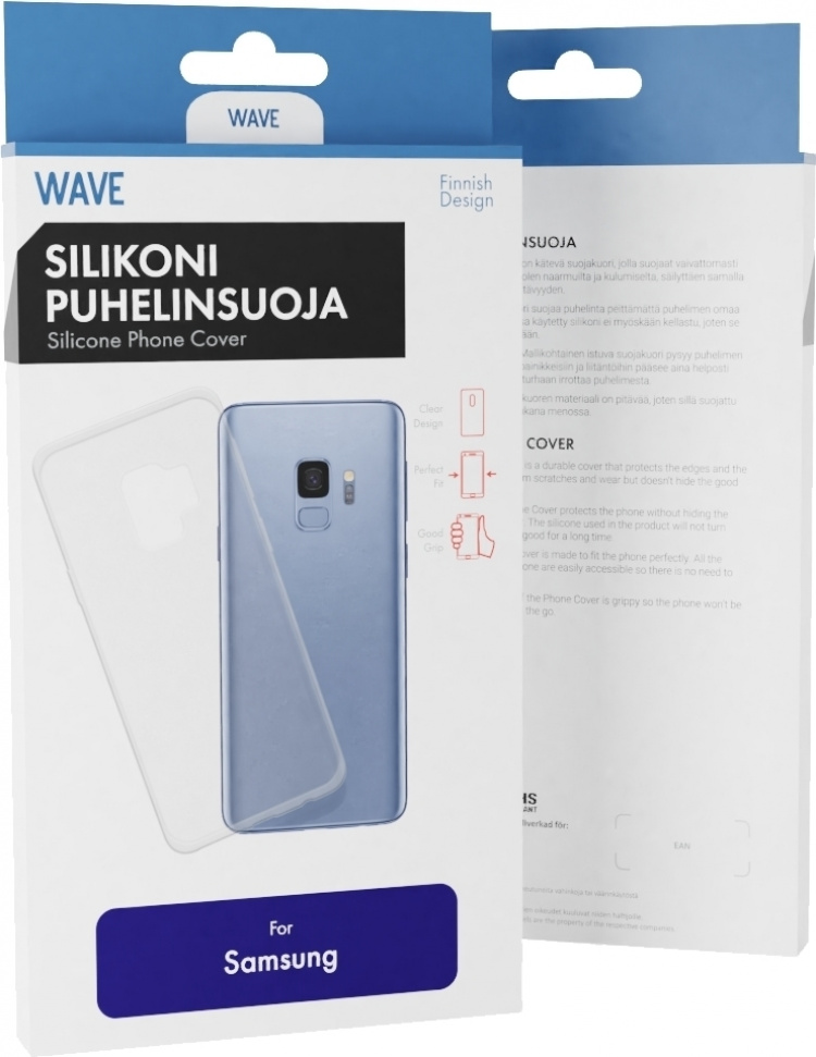 Wave silikonskydd, Samsung Galaxy A41, transparent