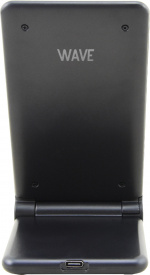 Wave Qi skrivbordsstativ 15W med trådlös laddning, svart Wave Qi skrivbordsstativ 15W med trådlös laddning, svart