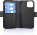 Wave Duo BookCase, iPhone 13 mini, svart Wave Duo BookCase, iPhone 13 mini, svart