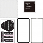 FoneKit Heltäckande skydd av armerat glas, iPhone 11 / XR, svart