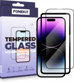 FoneKit Skärmskydd, iPhone 14 Pro Max, svart FoneKit Skärmskydd, iPhone 14 Pro Max, svart