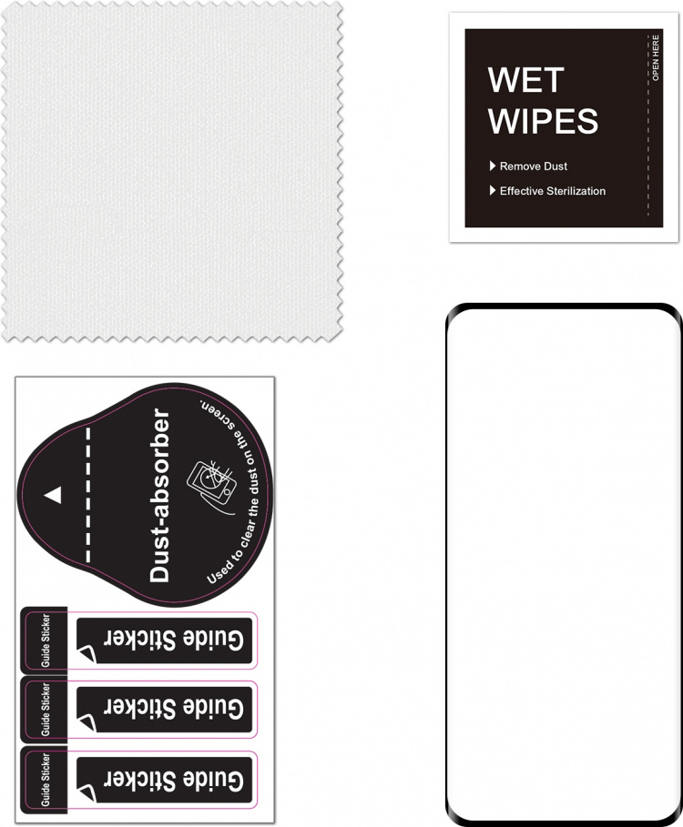 FoneKit Heltäckande pansarglas, OnePlus 11, svart