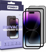 FoneKit Privacy+ Skärmskydd, iPhone 14 Pro Max, svart FoneKit Privacy+ Skärmskydd, iPhone 14 Pro Max, svart