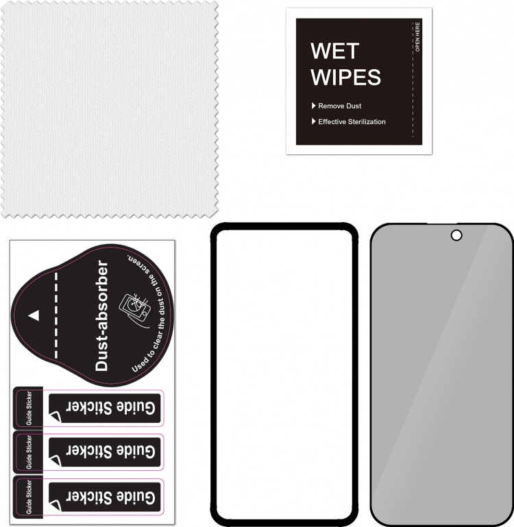 FoneKit Privacy+ Skärmskydd, iPhone 14 Pro Max, svart FoneKit Privacy+ Skärmskydd, iPhone 14 Pro Max, svart