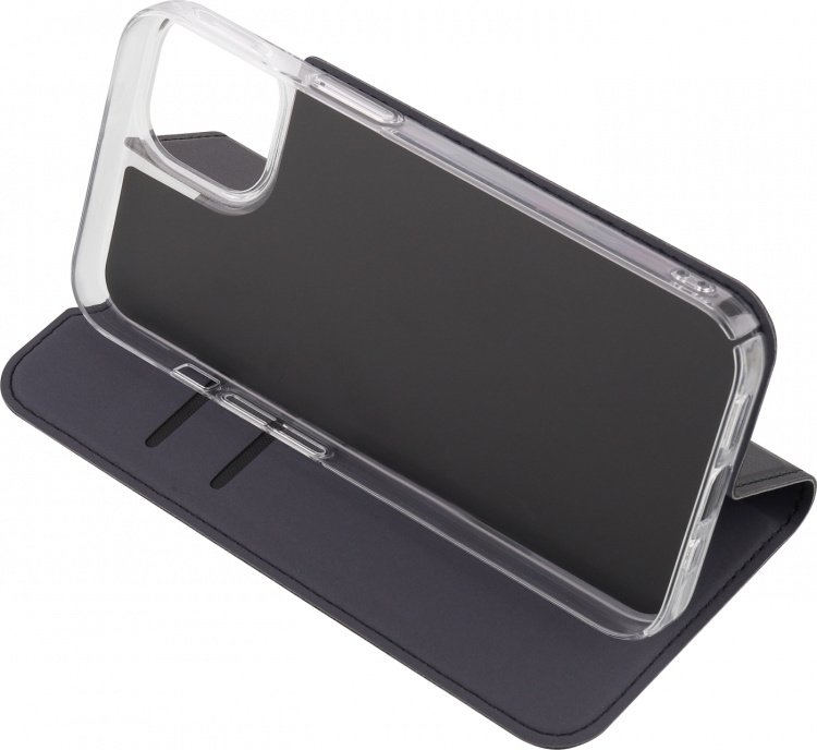 FoneKit BookCase skyddsfodral, iPhone 13, svart