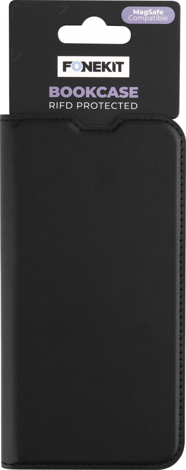 FoneKit BookCase skyddsfodral, iPhone 13, svart