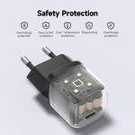 FoneKit Mini 20W AC-laddare, USB-C, svart FoneKit Mini 20W AC-laddare, USB-C, svart