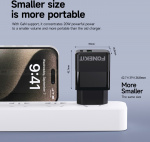 FoneKit Double 20W laddare, USB-C + USB-A, svart FoneKit Double 20W laddare, USB-C + USB-A, svart