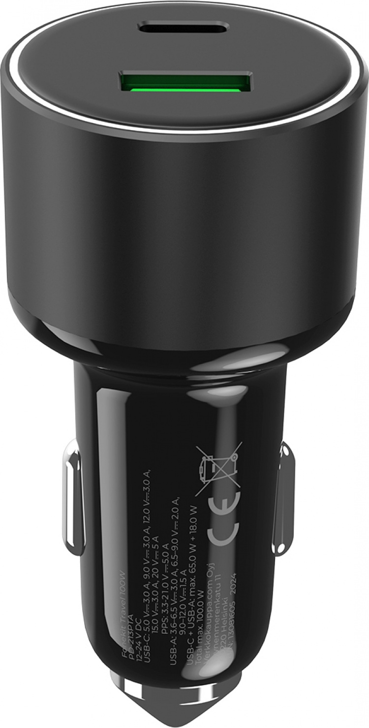 FoneKit Travel 100W bil-laddare