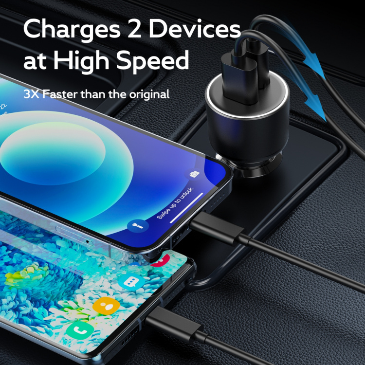 FoneKit Travel 100W bil-laddare