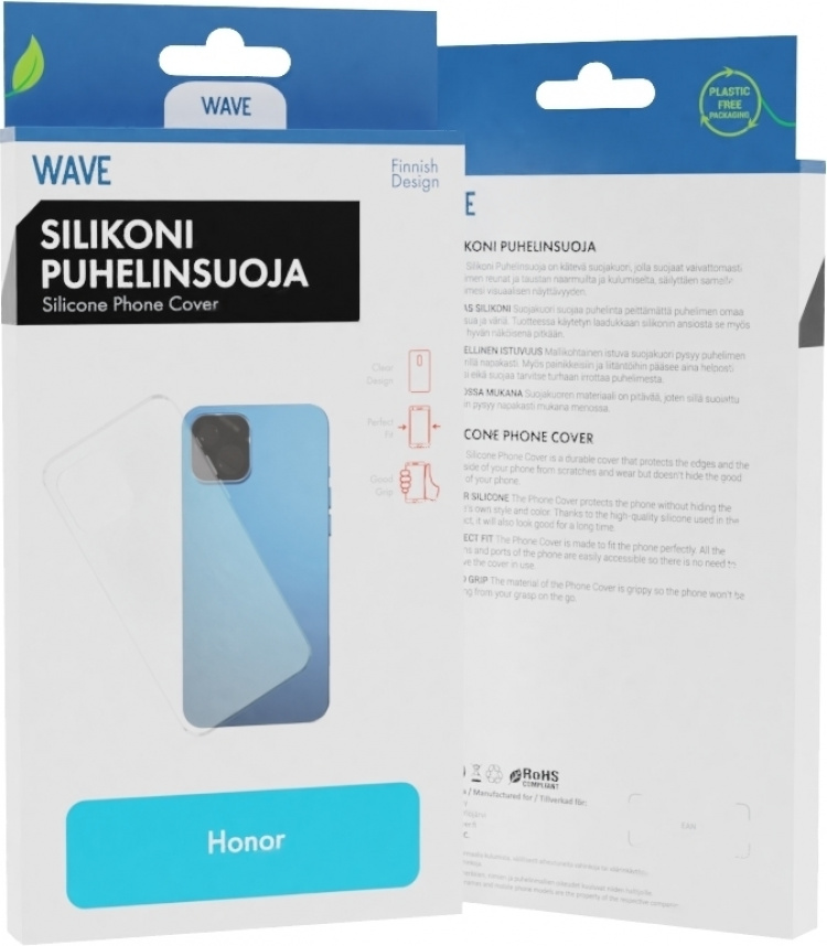 Wave silikonskydd, Honor X6a, klar Wave silikonskydd, Honor X6a, klar