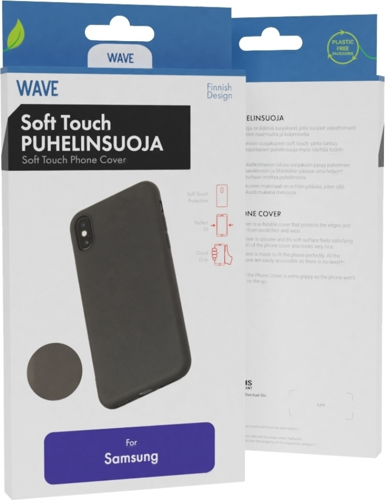 Wave Soft Touch silikonskydd, Samsung Galaxy A15, Svart Wave Soft Touch silikonskydd, Samsung Galaxy A15, Svart