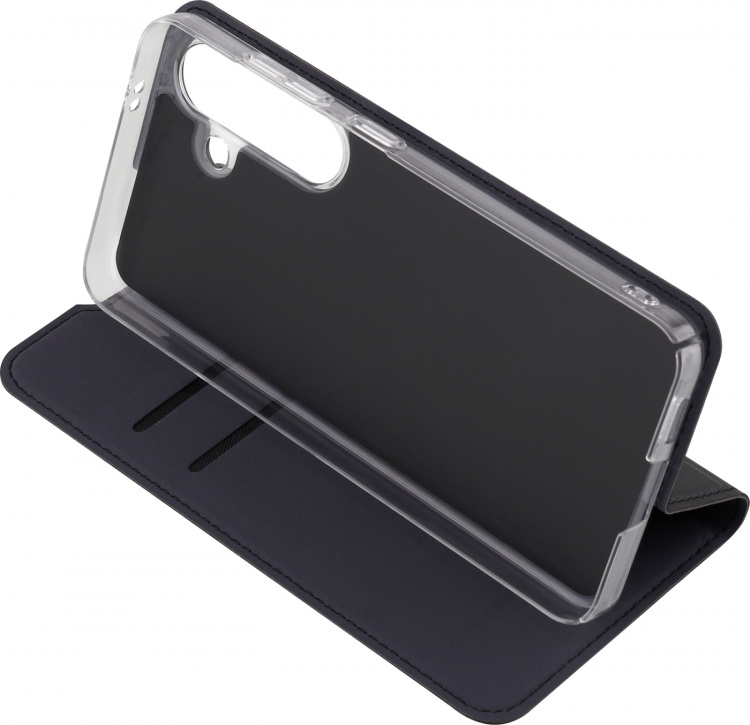 FoneKit BookCase skyddsfodral, Samsung Galaxy S24, svart