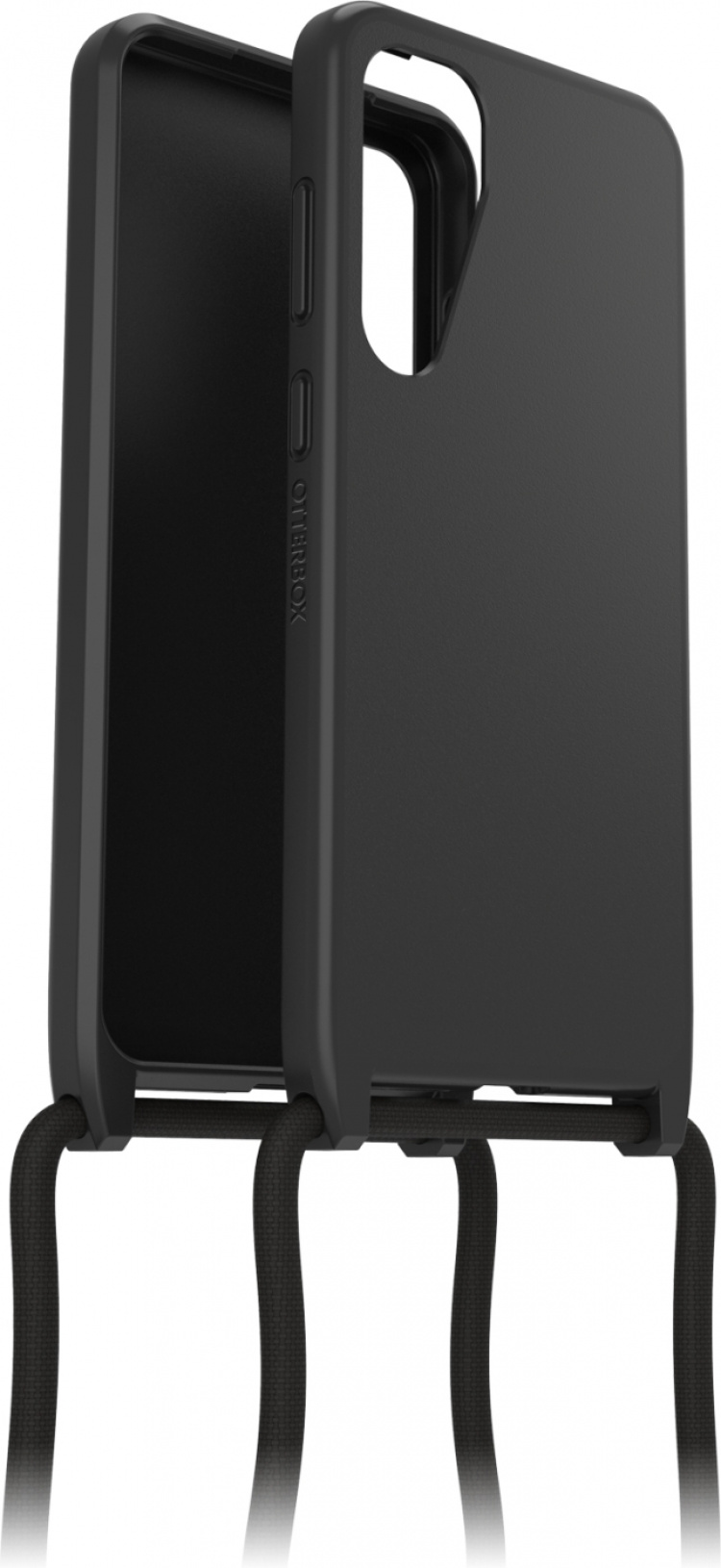 Otterbox React Necklace skyddsfodral med rem, svart, Samsung Galaxy S24+ Otterbox React Necklace skyddsfodral med rem, svart, Samsung Galaxy S24+