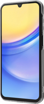 FoneKit silikonskydd, Samsung Galaxy A15, transparent FoneKit silikonskydd, Samsung Galaxy A15, transparent