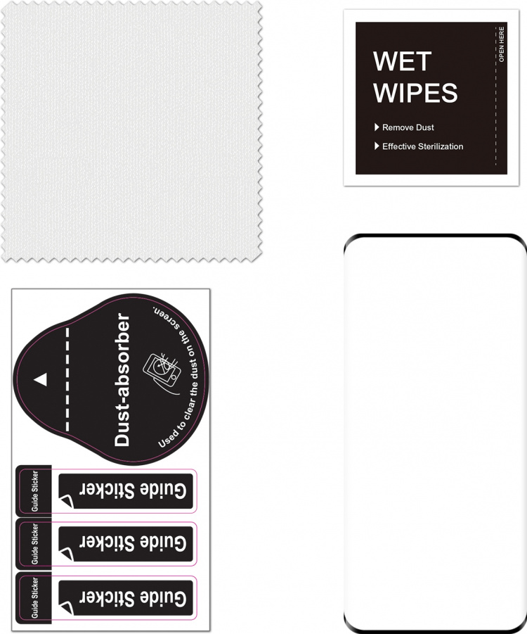 FoneKit Heltäckande pansarglas, OnePlus 12, svart