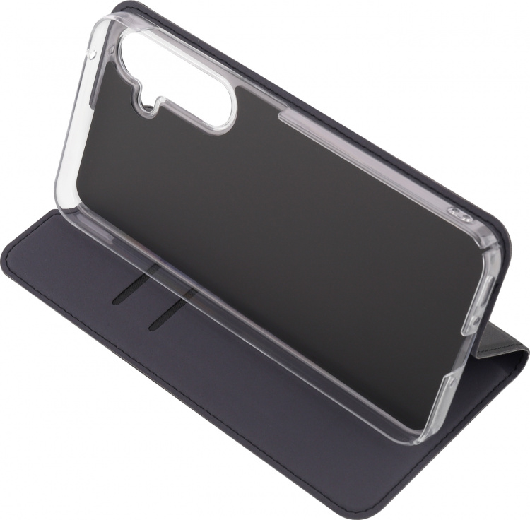 FoneKit BookCase skyddsfodral, Samsung Galaxy A35, svart FoneKit BookCase skyddsfodral, Samsung Galaxy A35, svart