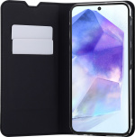 FoneKit BookCase skyddsfodral, Samsung Galaxy A55, svart FoneKit BookCase skyddsfodral, Samsung Galaxy A55, svart
