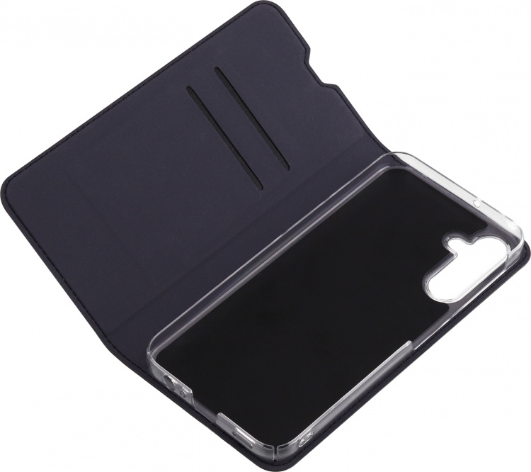 FoneKit BookCase skyddsfodral, Samsung Galaxy A55, svart FoneKit BookCase skyddsfodral, Samsung Galaxy A55, svart