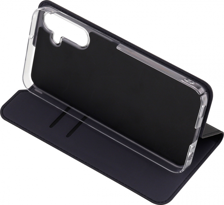 FoneKit BookCase skyddsfodral, Samsung Galaxy A55, svart FoneKit BookCase skyddsfodral, Samsung Galaxy A55, svart