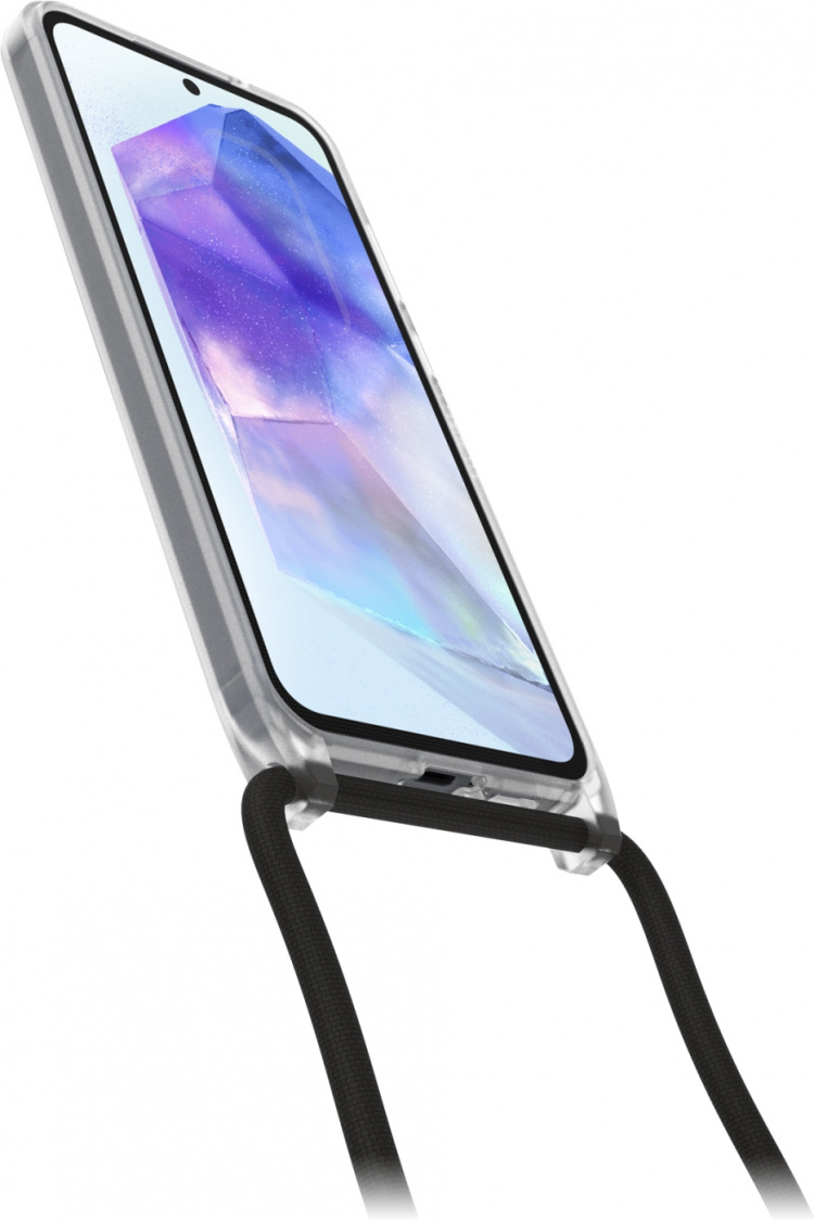 Otterbox React Necklace skyddsfodral med rem, transparent, Samsung Galaxy A55 Otterbox React Necklace skyddsfodral med rem, transparent, Samsung Galaxy A55