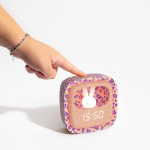 Mobility On Board Väckarklocka med Nattlampa Billy Clock Leopard Rose