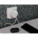 CAPiDi Säkerhetstimer USB A+C 1-4 3.4A Vit CAPiDi Säkerhetstimer USB A+C 1-4 3.4A Vit