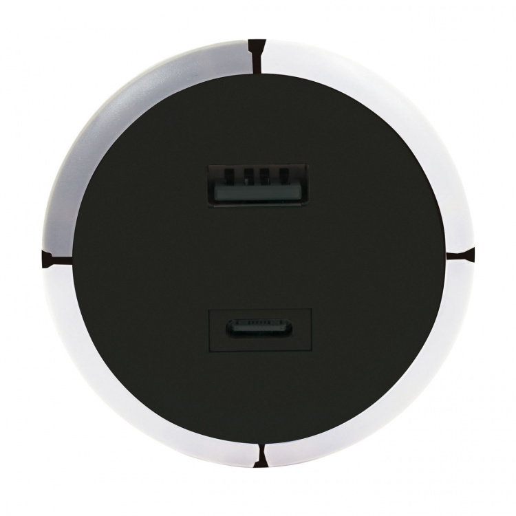 CAPiDi Säkerhetstimer USB A+C 1-4 3.4A Svart CAPiDi Säkerhetstimer USB A+C 1-4 3.4A Svart