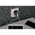 CAPiDi Säkerhetstimer USB A+C 1-4 3.4A Svart CAPiDi Säkerhetstimer USB A+C 1-4 3.4A Svart