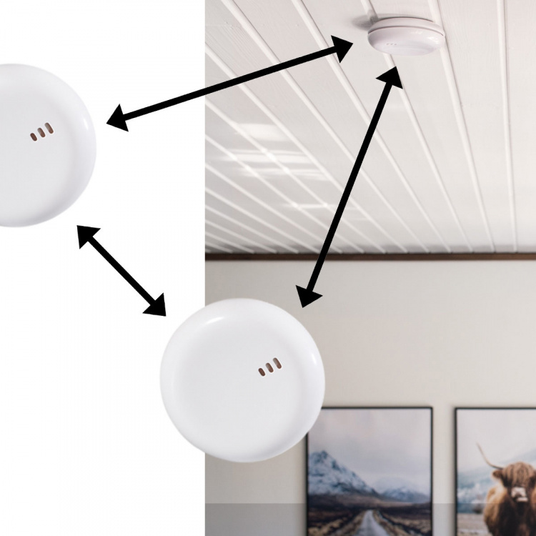 CAPiDi Brandvarnare 2-pack Vit