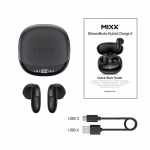 MIXX Hörlur Hybrid Charge 2 In-Ear Tws Qi Trådlös Svart