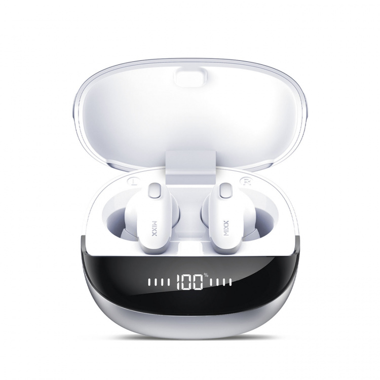 MIXX Hörlur Hybrid Charge 2 In-Ear Tws Qi Trådlös Vit