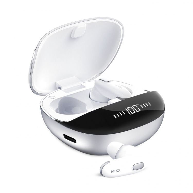 MIXX Hörlur Mini Charge 2 In-Ear Tws Qi Trådlös Vit MIXX Hörlur Mini Charge 2 In-Ear Tws Qi Trådlös Vit