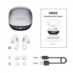 MIXX Hörlur Mini Charge 2 In-Ear Tws Qi Trådlös Vit MIXX Hörlur Mini Charge 2 In-Ear Tws Qi Trådlös Vit