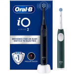Oral B Eltandborste iO2 Series Duo Night Black / Forest Green Oral B Eltandborste iO2 Series Duo Night Black / Forest Green